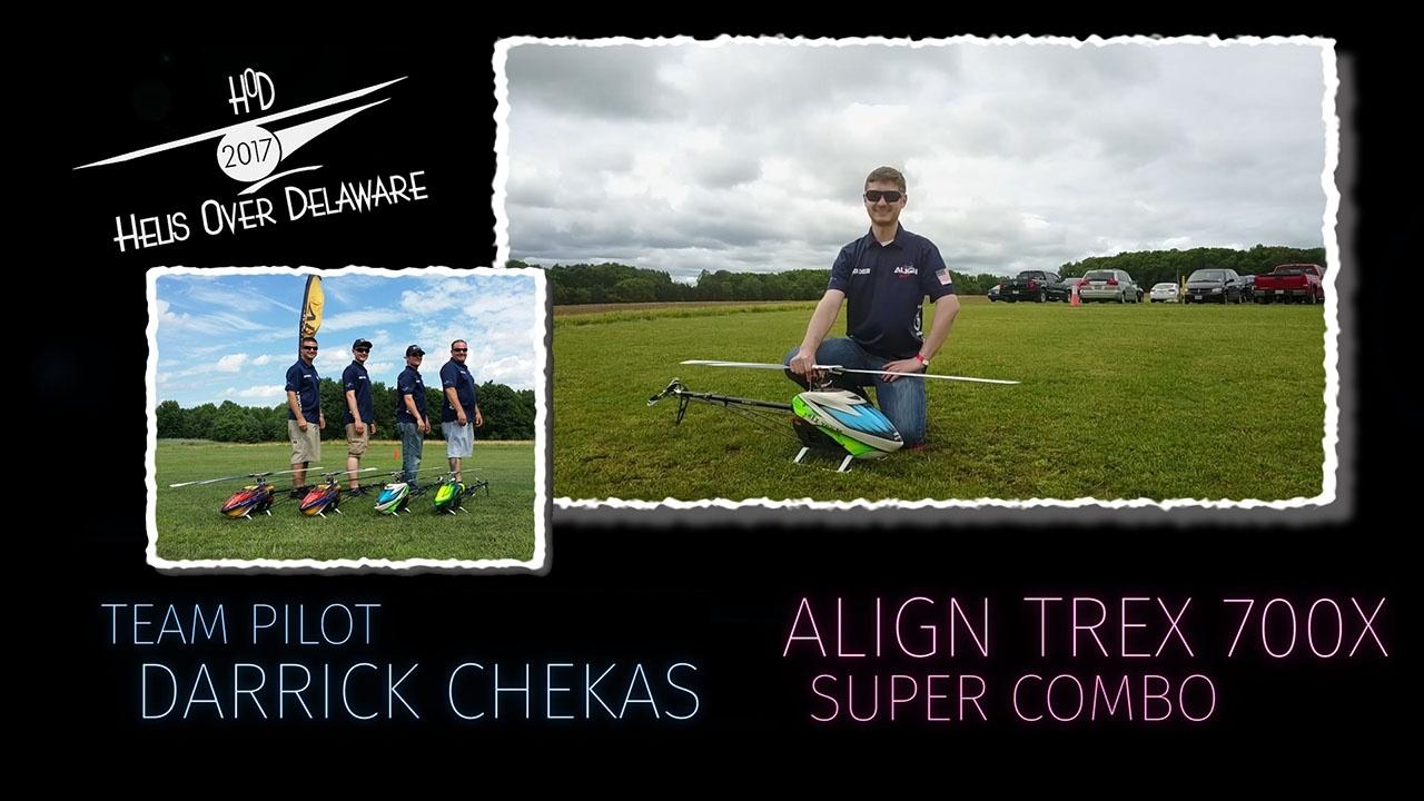 Darrick Chekas Align TREX 700X Saturday Demo 1 Helis Over Delaware 2017
