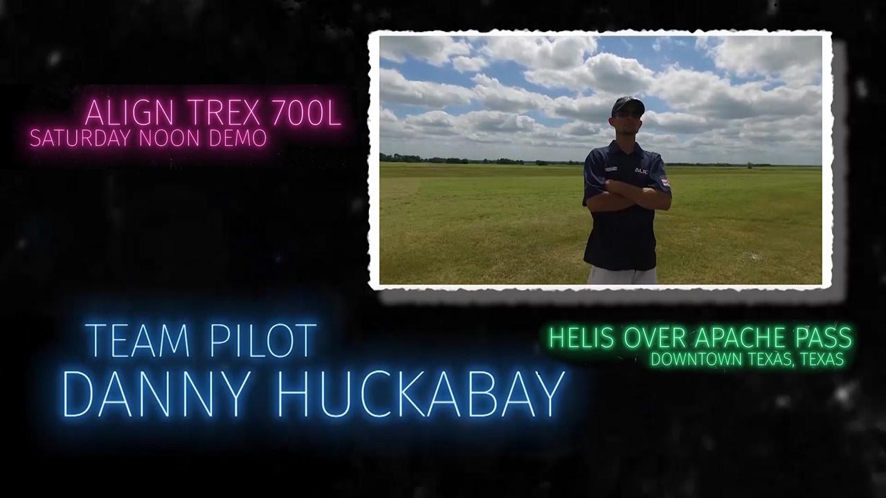 Danny Huckabay Align TREX 700L Saturday Demo Helis Over Apache Pass 2017