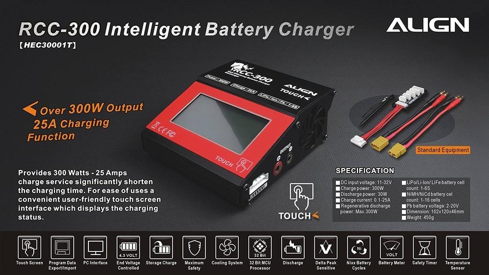 RCC-300 Intelligent Battery Charger Align Enterprise Hobby