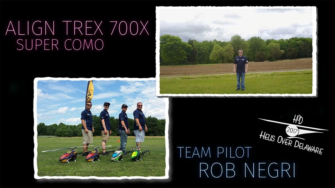 Rob Negri Align TREX 700X FRiday Demo 1 Helis Over Delaware 2017