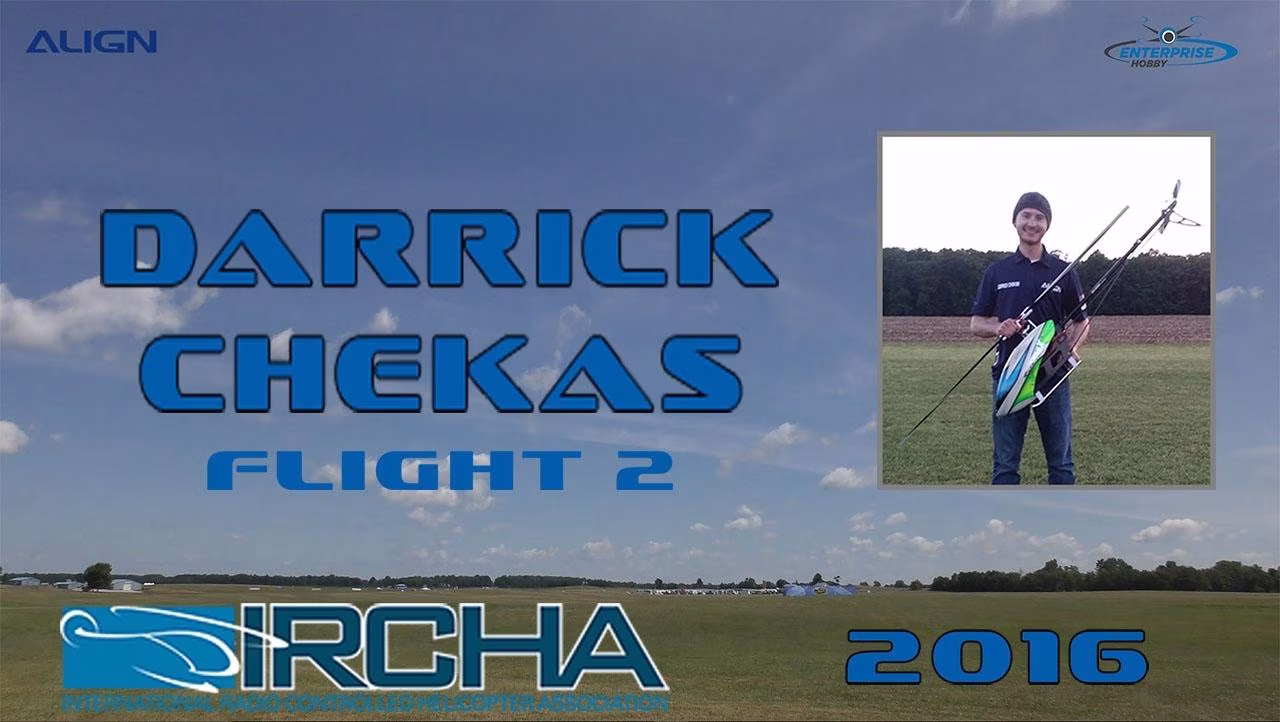 Darrick Chekas TREX 700N 2nd Flight Demo for Team Align Enterprise Hobby at IRCHA 2016