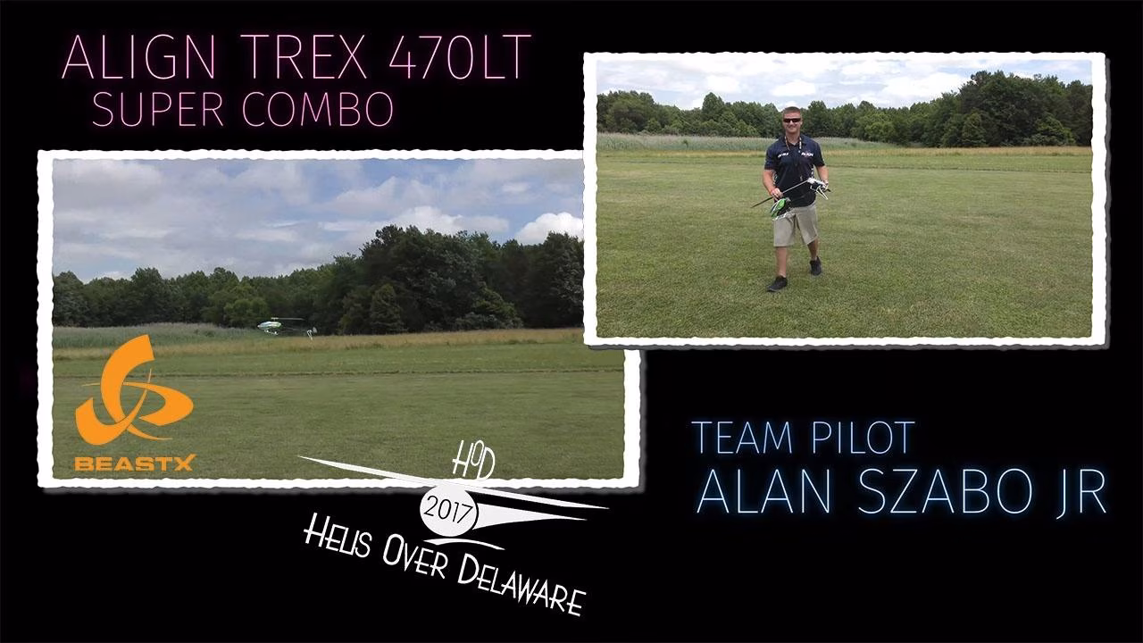 Alan Szabo JR TREX 470LT Friday Test 1 Helis Over Delaware 2017
